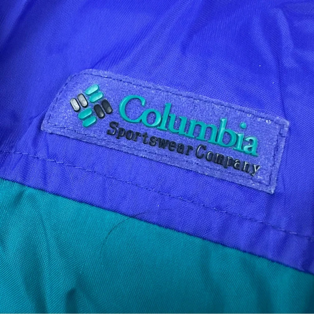 Columbia Teal and Blue wind breaker